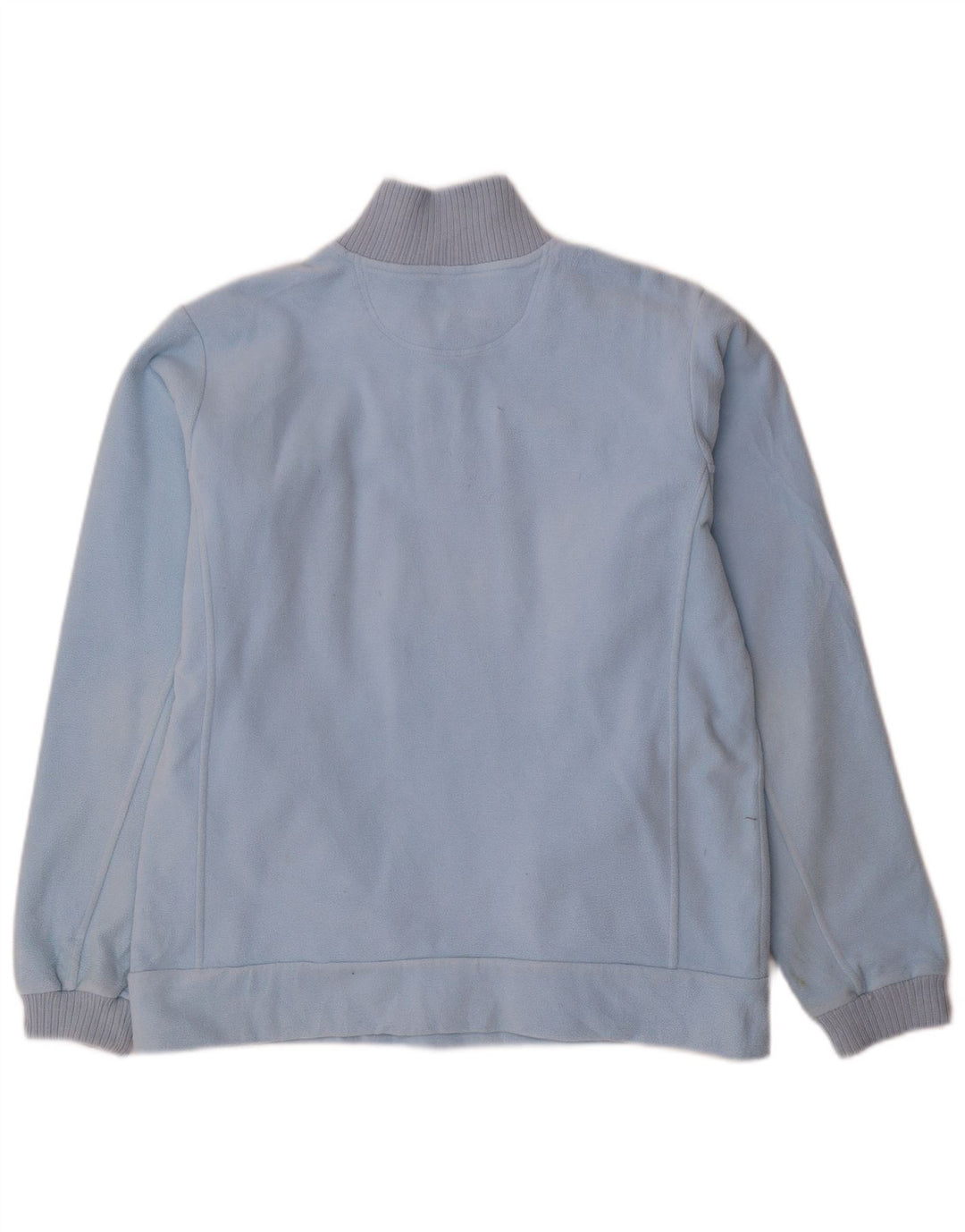 Champion Damen-Fleecepullover mit Reißverschluss am Hals, UK 16, Größe L, Blau, Polyester