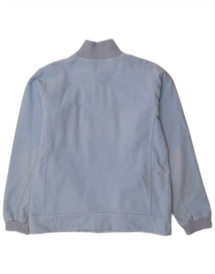 Champion Damen-Fleecepullover mit Reißverschluss am Hals, UK 16, Größe L, Blau, Polyester