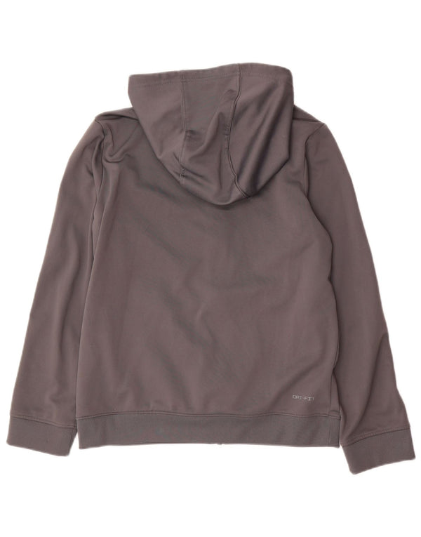 NIKE Dri Fit Zip Hoodie-Pullover für Jungen, 13–14 Jahre, XL, Grau, Farbblock