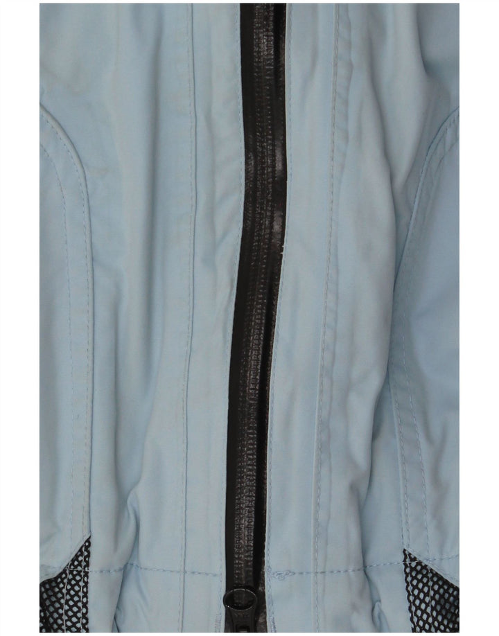 Musto Damen-Regenjacke mit Kapuze, übergroß, Gr. 10, klein, Blau, Farbblock