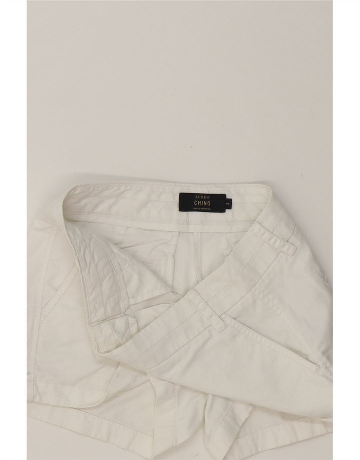 J. CREW Womens Chino Shorts US 2 XS W32  White Cotton Vintage J. Crew and Second-Hand J. Crew from Messina Hembry 