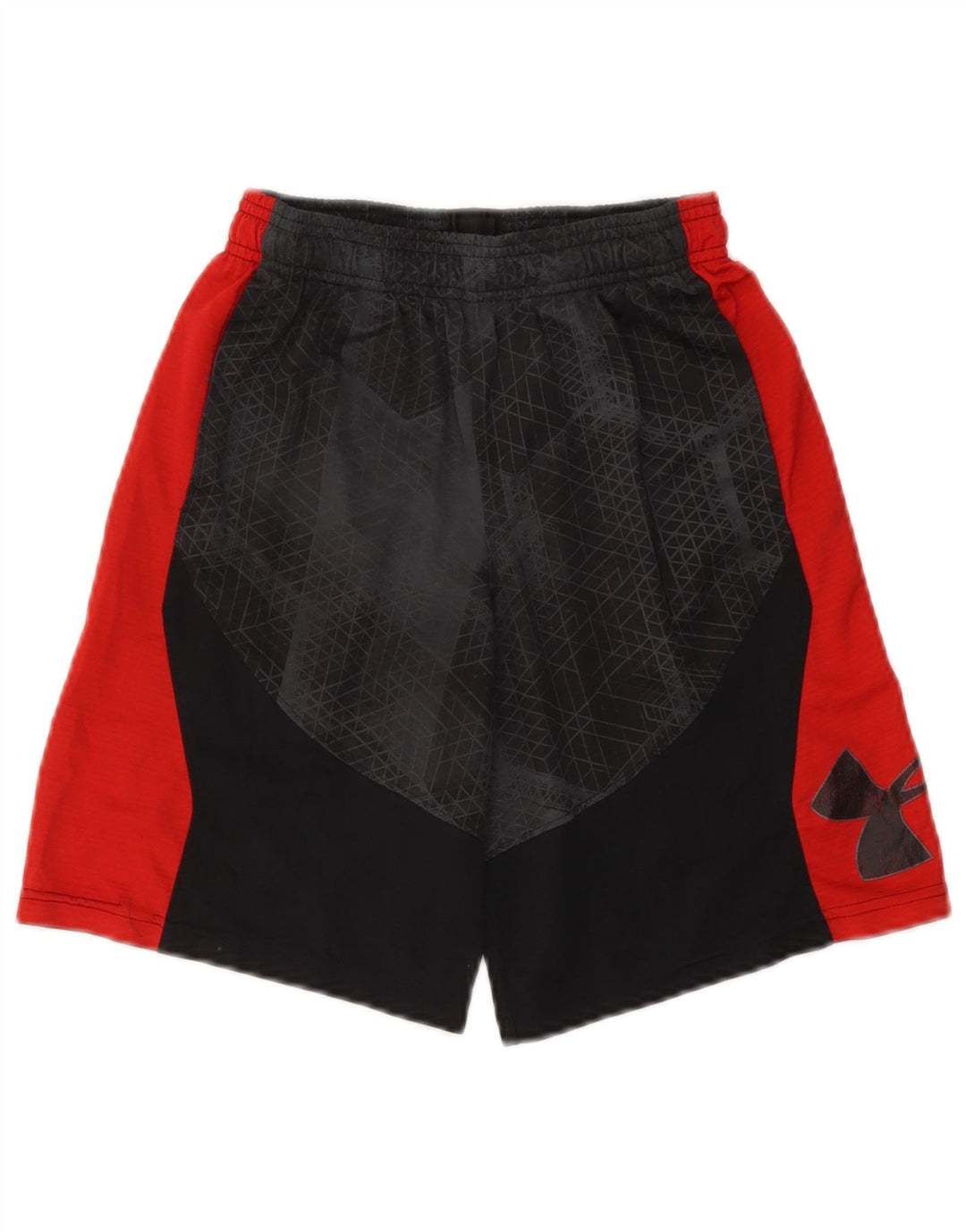 UNDER ARMOUR Heat Gear Sportshorts für Jungen, 9–10 Jahre, Mittelschwarz, geometrisch