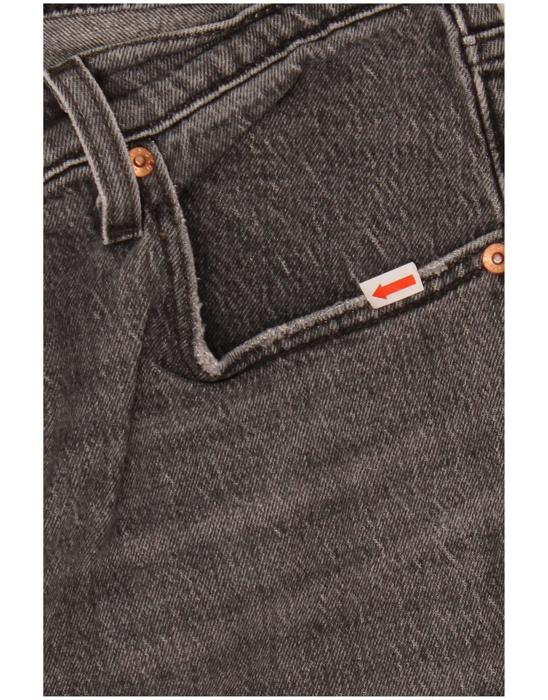 Levi's Herren Ribcage Straight Jeans W31 L29 Graue Baumwolle