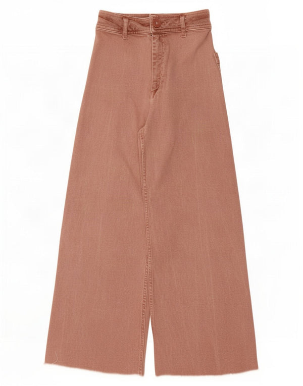 Zara Damen-Jeans mit weitem Bein, EU 32, 2XS, W22, L24, Rosa