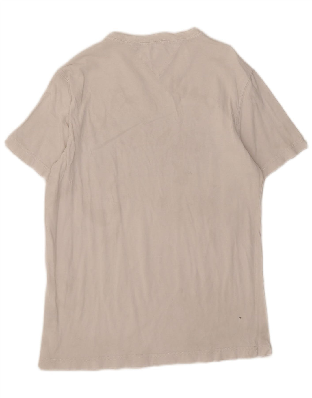 Tommy Hilfiger Herren-T-Shirt mit Grafik, Größe L, aus weißer Baumwolle