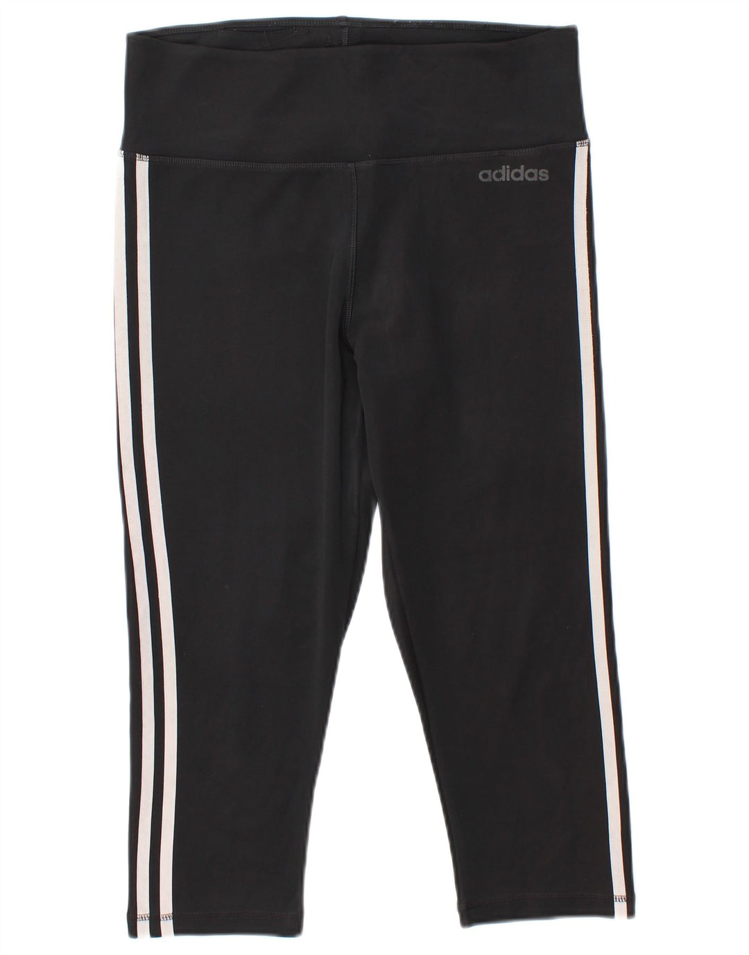 Adidas Damen Climalite Capri Leggings UK 12/14 Medium Schwarz Polyester