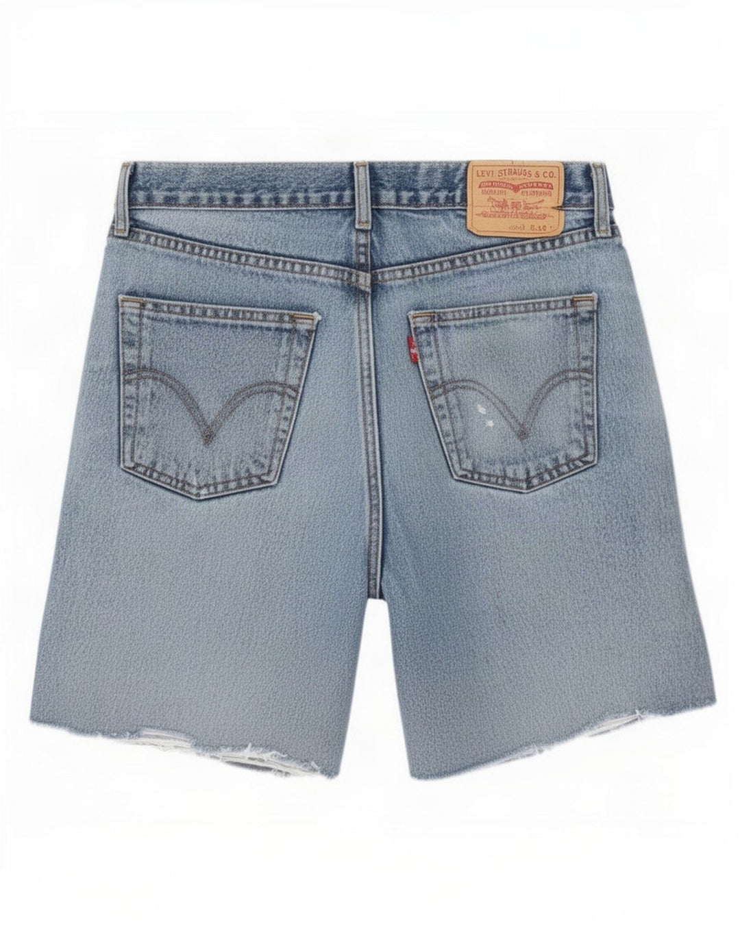 Levi's Herren 751 Distressed Denim Shorts W34 Large Blau