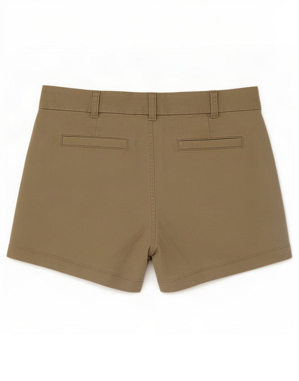 J. Crew Damen Chinoshorts US 8 Medium W32 Beige Baumwolle