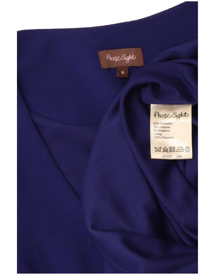 PHASE EIGHT Damen figurbetontes Kleid mit 3/4-Ärmeln, Größe S, Blau, Polyester