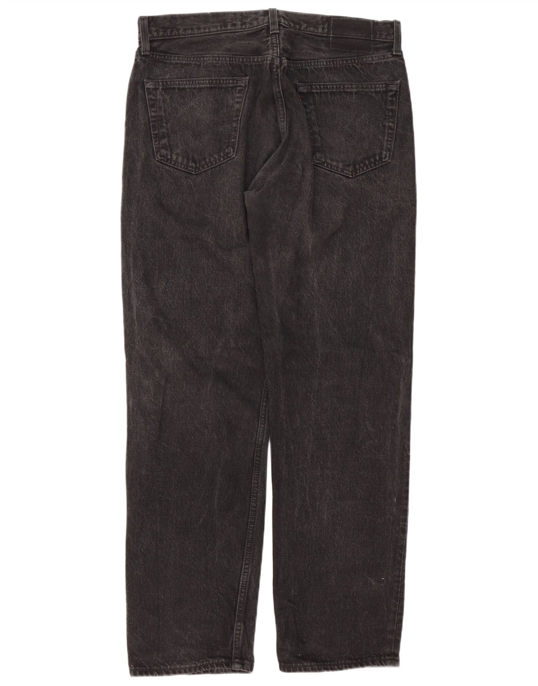 Levi's Herren Straight Jeans W36 L32 Schwarze Baumwolle