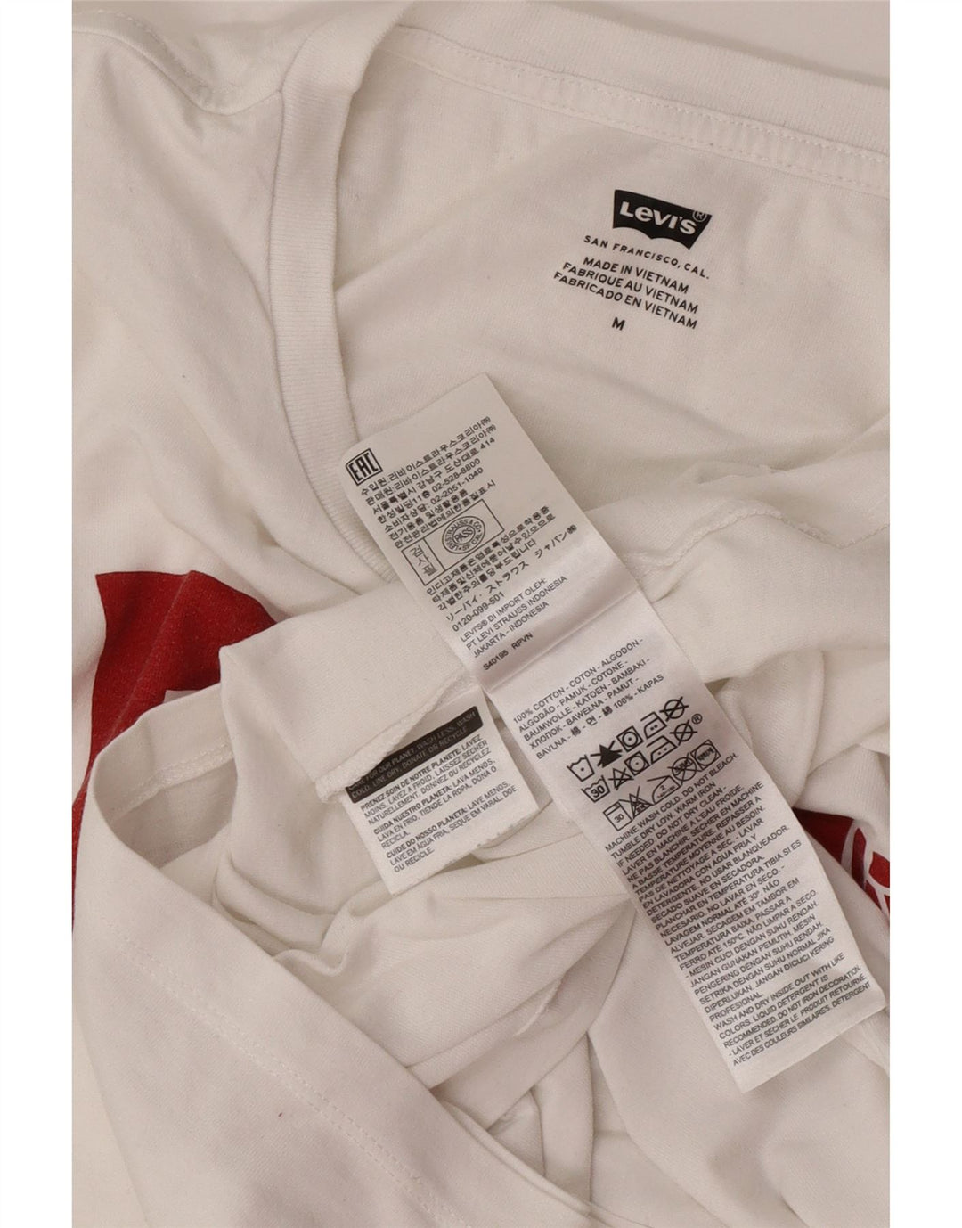 Levi's Herren-T-Shirt mit Grafik, mittelweiße Baumwolle