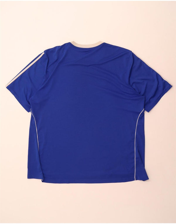 Adidas Herren Climalite T-Shirt Top 3XL Blau Polyester