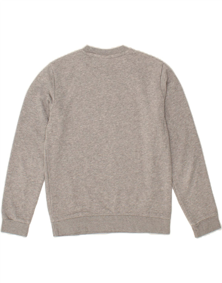 ADIDAS Boys Graphic Sweatshirt Jumper 11-12 Years  Grey Cotton Vintage Adidas and Second-Hand Adidas from Messina Hembry 