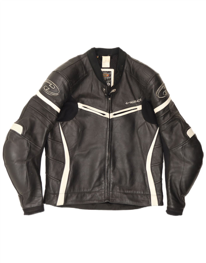 Held Herren Motorstyle Graphic Racer Jacke Größe 48 XL Schwarz Colourblock