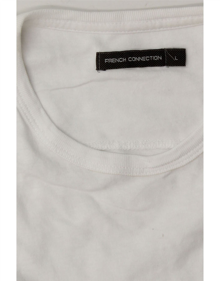 FRENCH CONNECTION Herren T-Shirt Top Large Weiß
