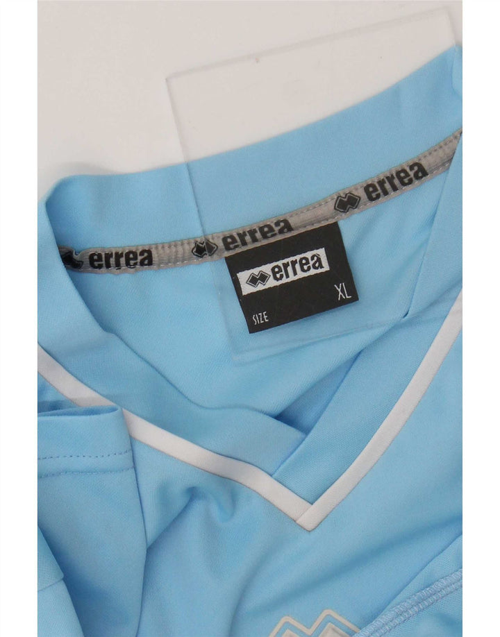Errea Herren T-Shirt Top XL Blau Polyester