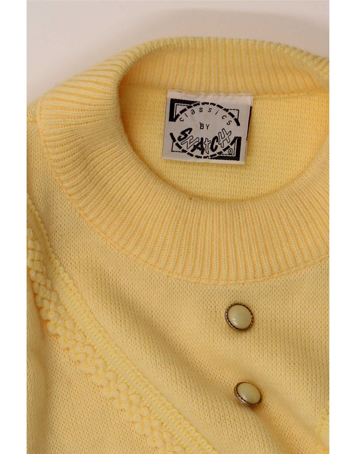 Snatch Damen-Pullover mit Rundhalsausschnitt, UK 14, mittelgelbes Acryl