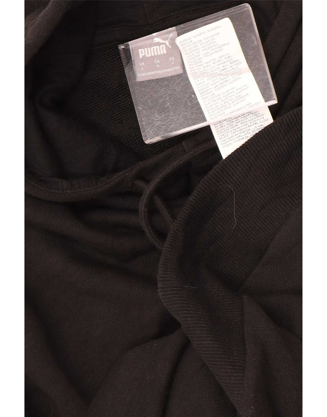 Puma Damen Grafik-Hoodie-Pullover, groß, Schwarz, Farbblock