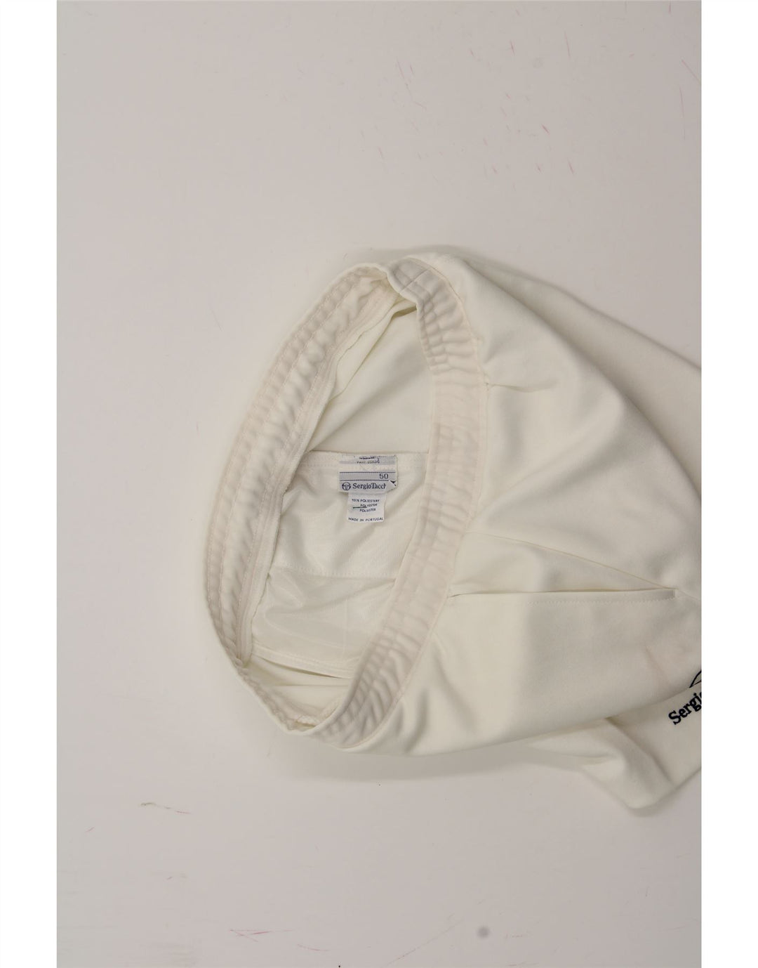 SERGIO TACCHINI Womens Sport Shorts IT 50 XL  White Polyester Vintage Sergio Tacchini and Second-Hand Sergio Tacchini from Messina Hembry 