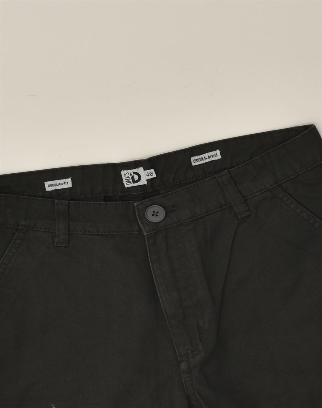 DACK'S Womens Regular Fit Chino Shorts IT 46 Small W32  Black Cotton | Vintage Dack's | Thrift | Second-Hand Dack's | Used Clothing | Messina Hembry 