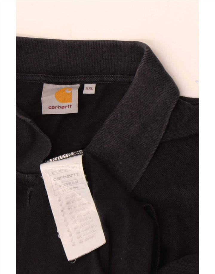Carhartt Herren Poloshirt 2XL Schwarz Baumwolle