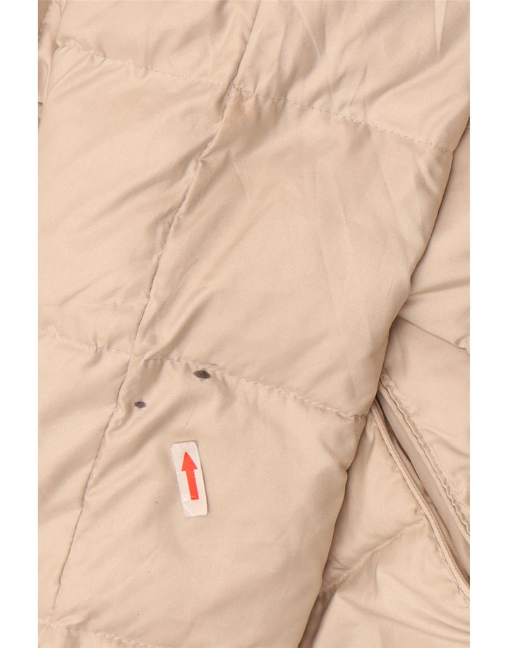 Zara Wattierte Jacke mit Kapuze für Mädchen, 13–14 Jahre, Beige