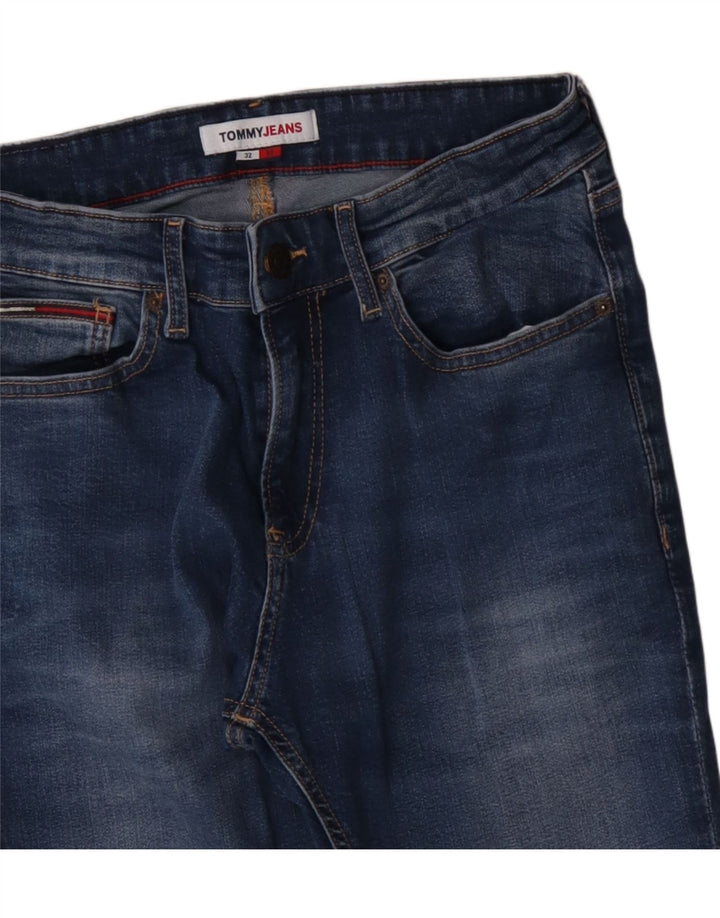 Tommy Hilfiger Herren Skinny Jeans W32 L32 Blaue Baumwolle