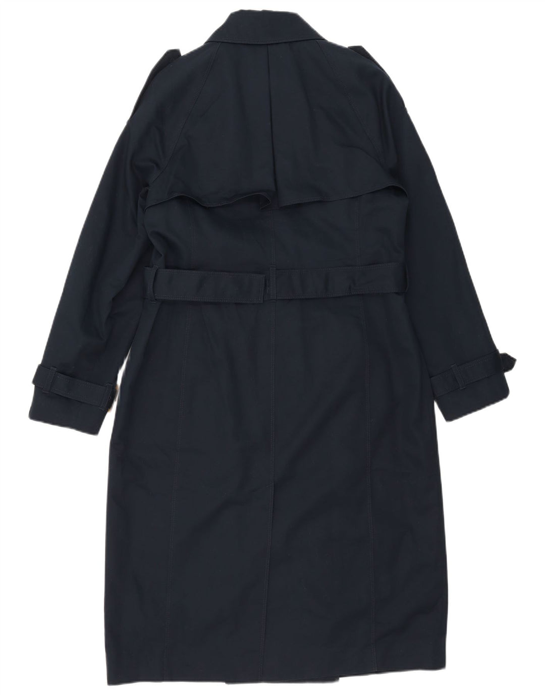Marks & Spencer Damen Trenchcoat UK 12 Medium Marineblau Baumwolle