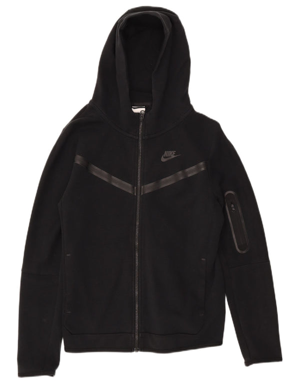 NIKE Jungen-Kapuzenpullover mit Reißverschluss, 13–14 Jahre, XL, schwarze Baumwolle