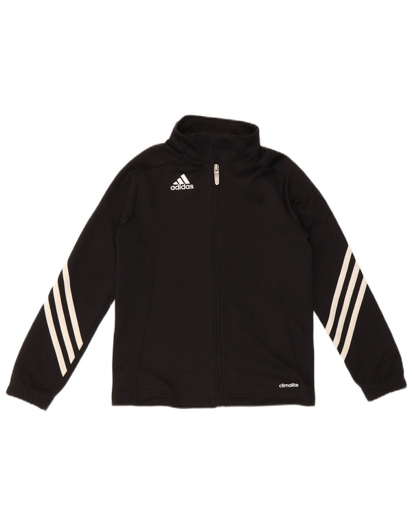 Adidas Jungen Regular Fit Trainingsanzug Top Jacke 7–8 Jahre Schwarz Sport