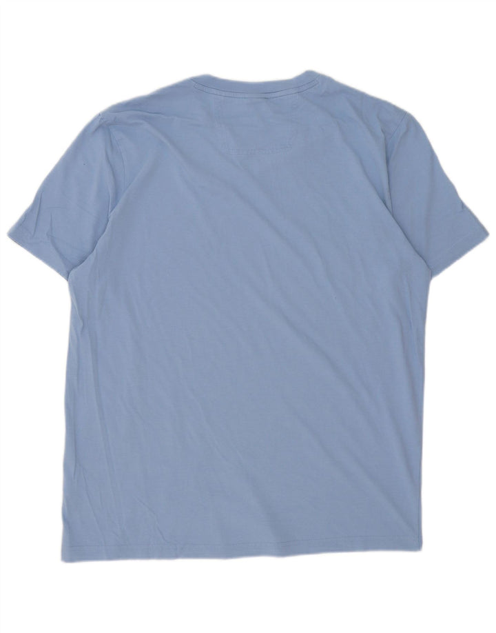 Hugo Boss Herren Grafik T-Shirt Top XL Blau Baumwolle
