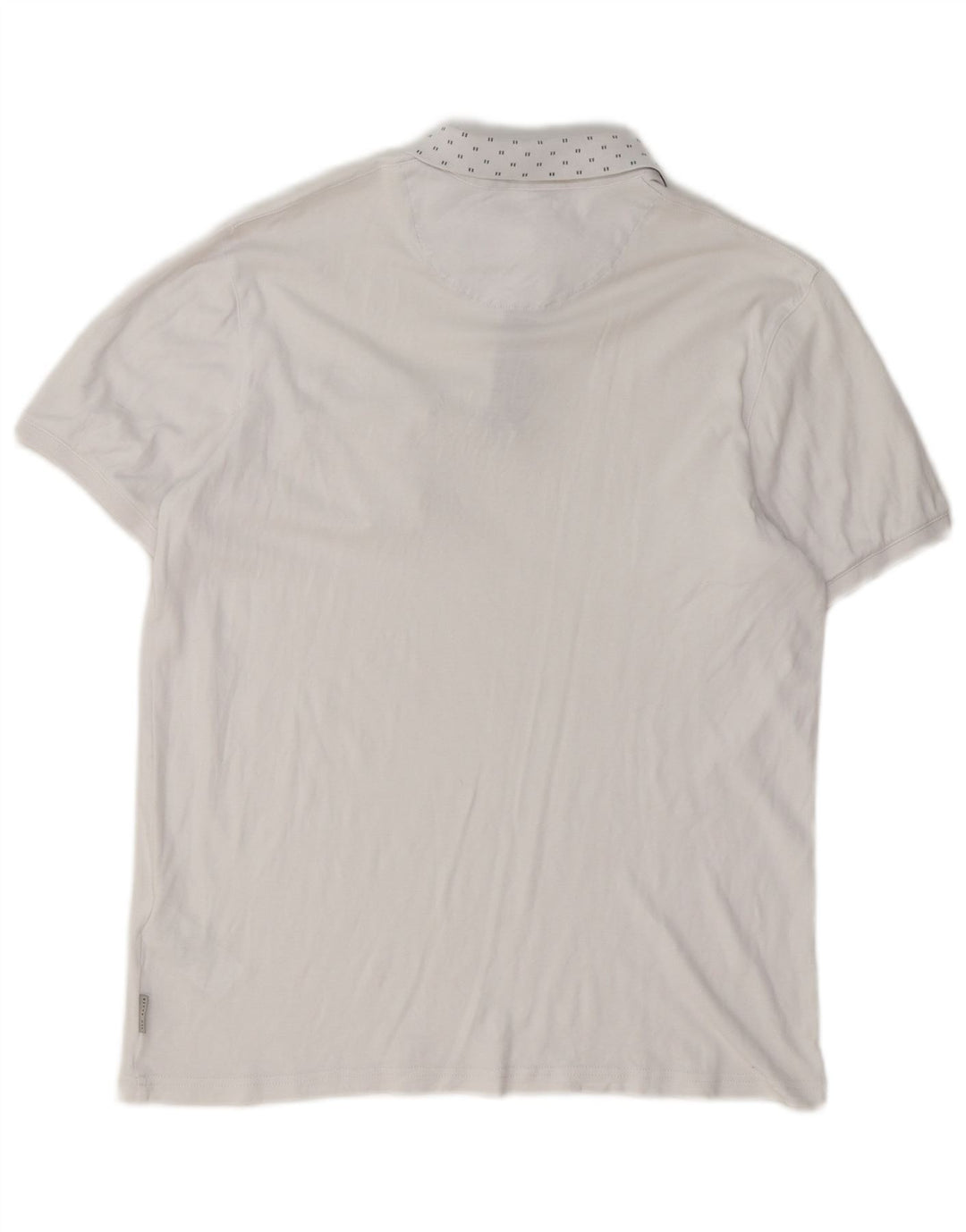 Ted Baker Herren-Poloshirt, Größe 2, klein, weiße Baumwolle