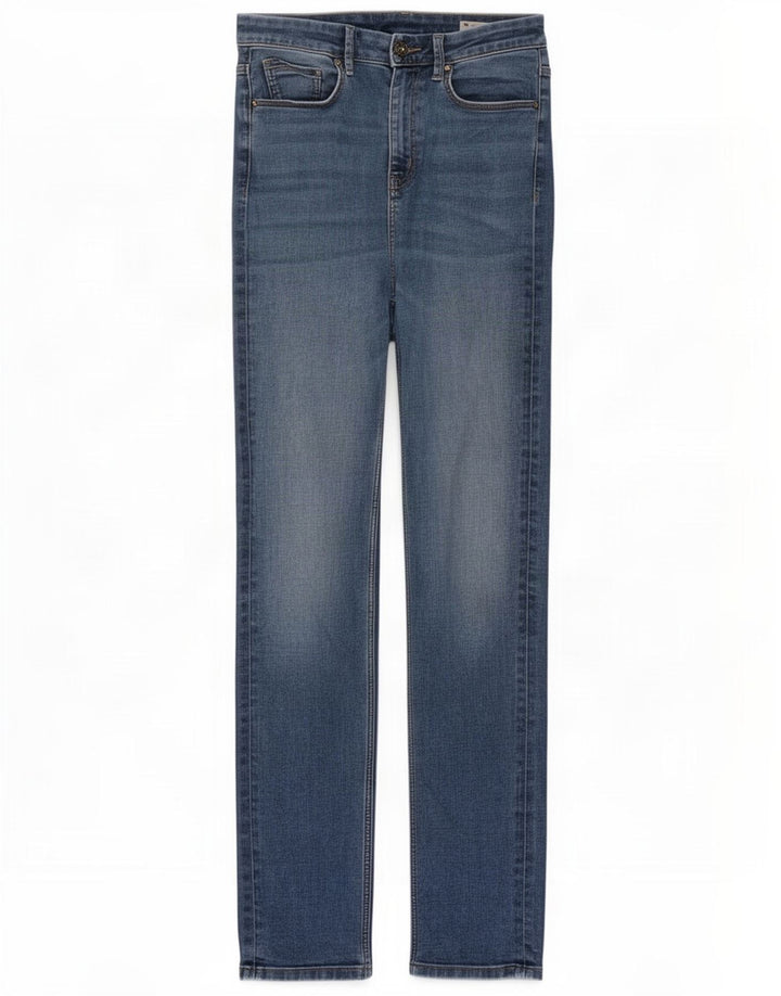 Marks & Spencer Damen Sienna Straight Jeans UK 12 Medium W30 L31 Blau