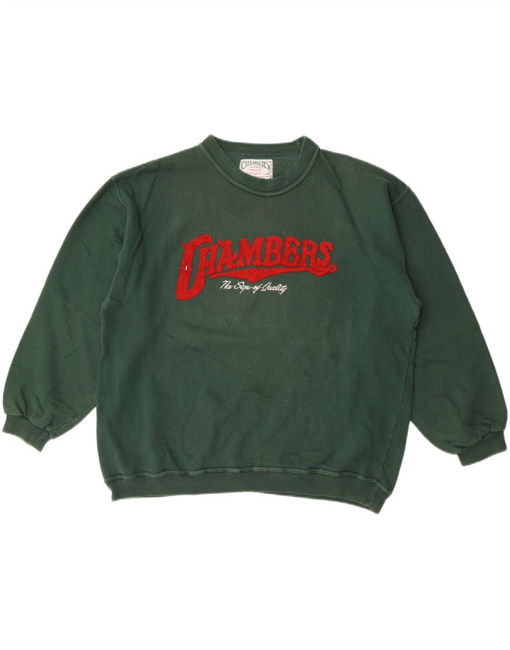 Chambers Herren-Sweatshirt mit Grafik, groß, grüne Baumwolle