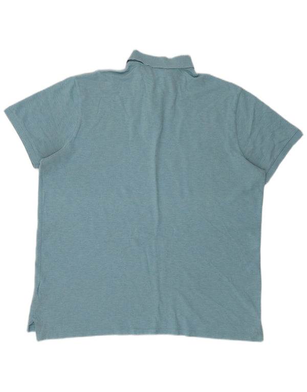 Ralph Lauren Herren Custom Slim Fit Poloshirt 2XL Blau Baumwolle