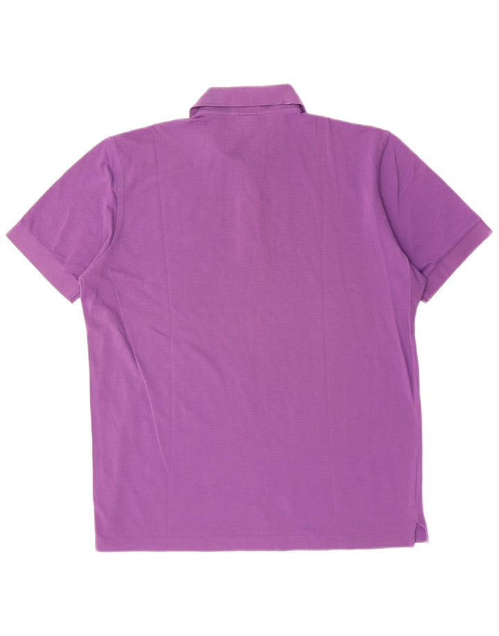 HUGO BOSS Herren-Poloshirt aus mittelvioletter Baumwolle