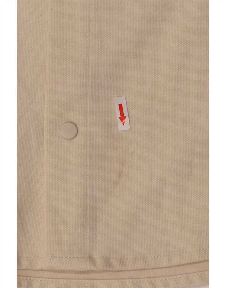 Zara Herren Kurzarmhemd Small Beige Polyester