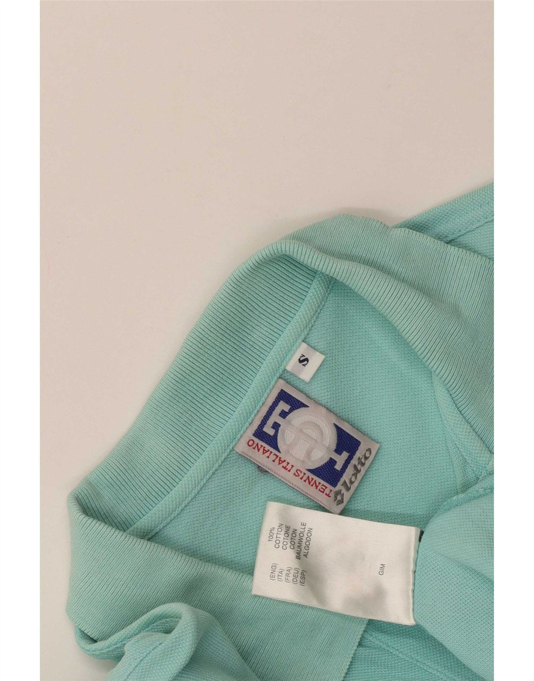 Lotto Herren Poloshirt Small Türkis Baumwolle