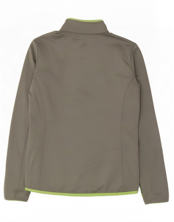 Champion Damen-Pullover-Trainingsanzugoberteil mit Reißverschluss, UK 12, Mittelgrau, Polyester