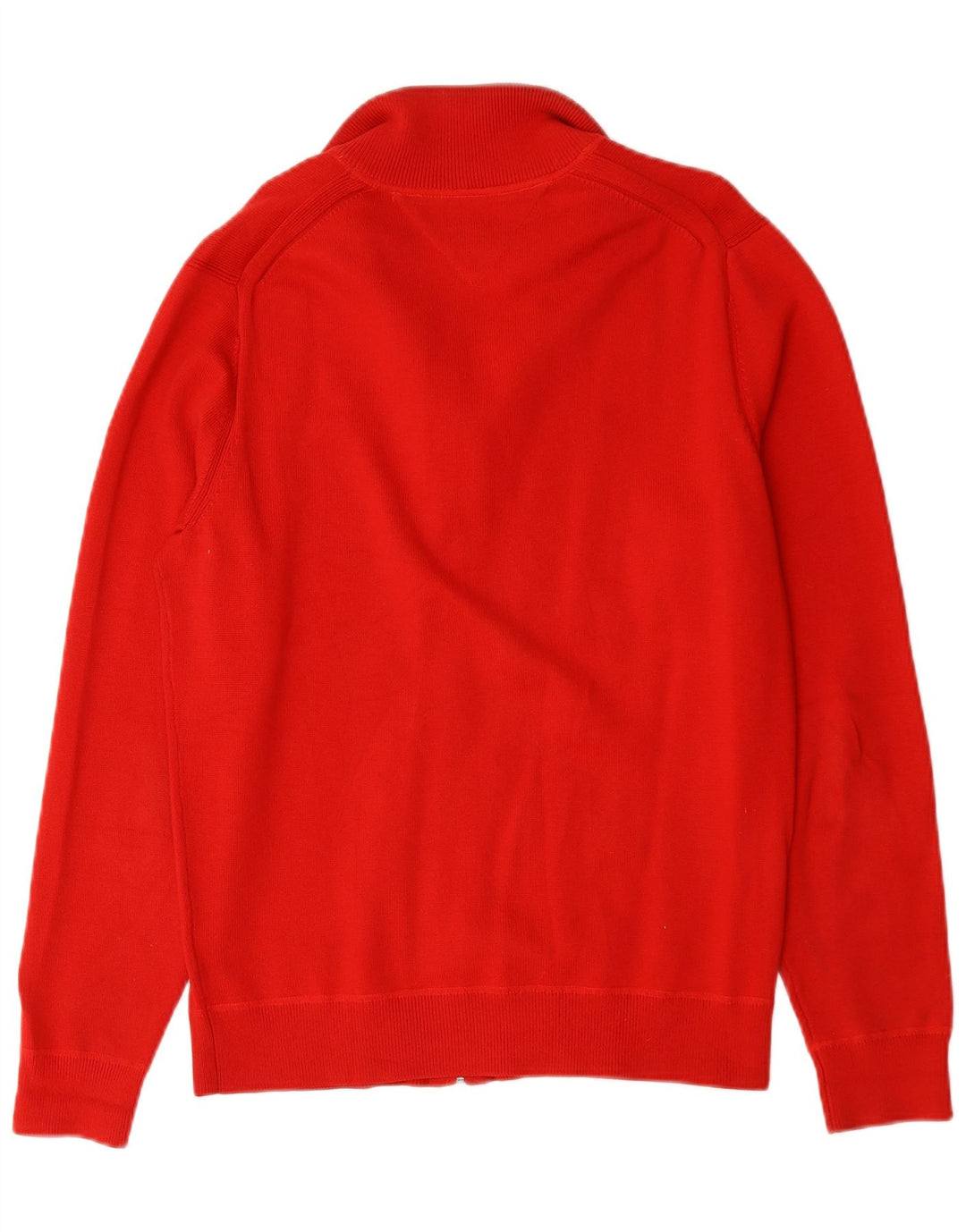 Tommy Hilfiger Herren-Strickjacke aus mittelroter Baumwolle