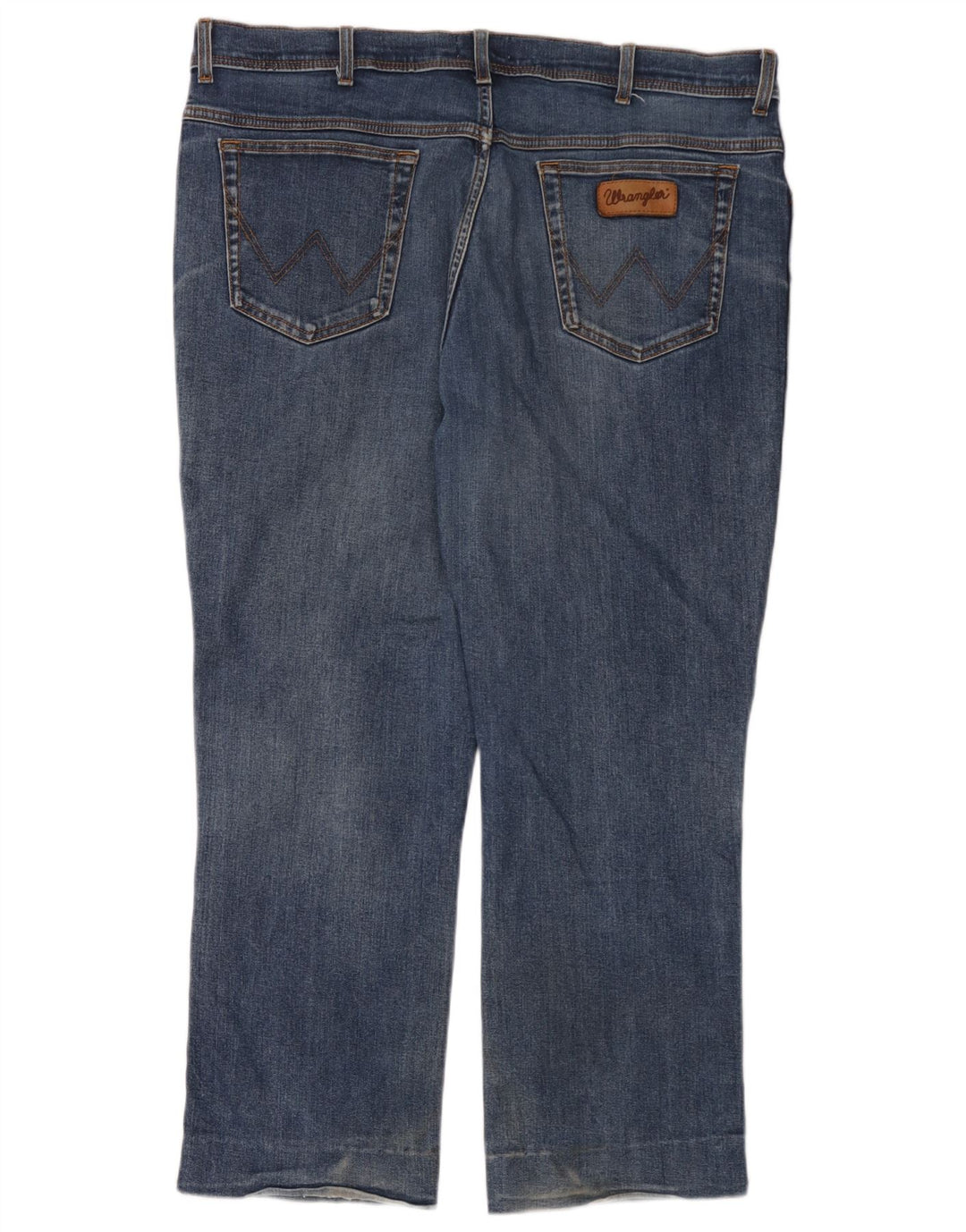 Wrangler Herren Texas Stretch Straight Jeans W42 L28 Blaue Baumwolle