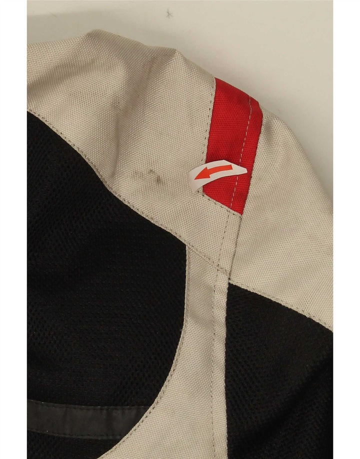 Aprilia Herren Graphic Racer Jacke UK 38 Mittelschwarzes Colourblock-Polyester