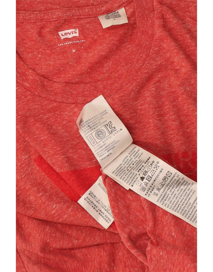 Levi's Herren-T-Shirt mit Grafik, mittelrote Baumwolle