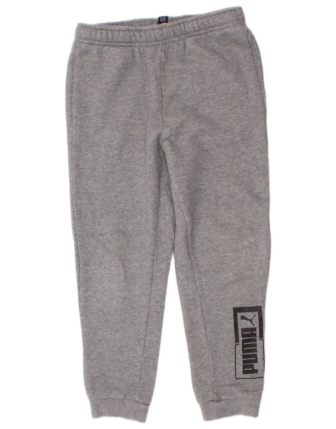 Puma Jungen Grafik-Trainingshose, Jogginghose, 7–8 Jahre, Grau