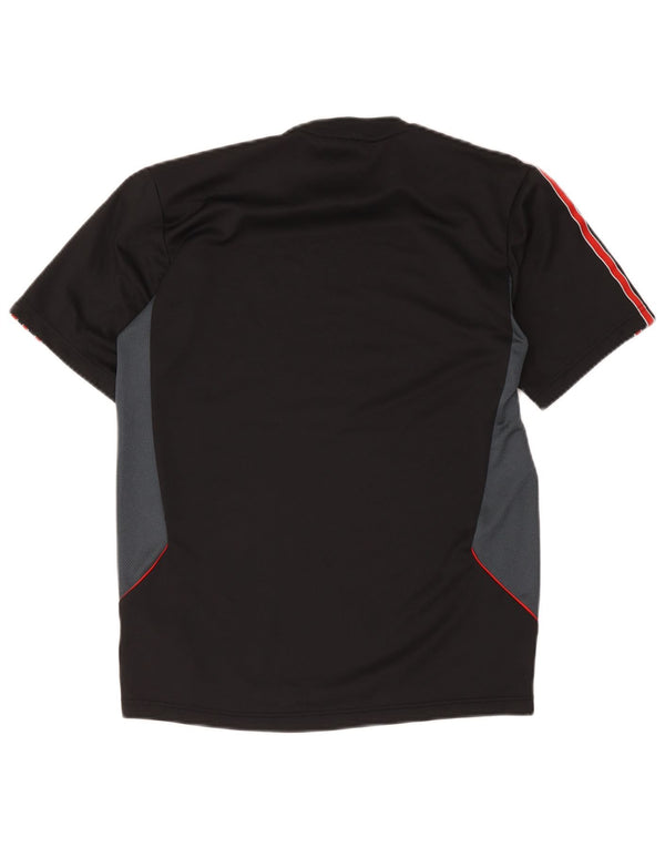 Adidas Herren Climalite T-Shirt Top Small Schwarz Colourblock Polyester