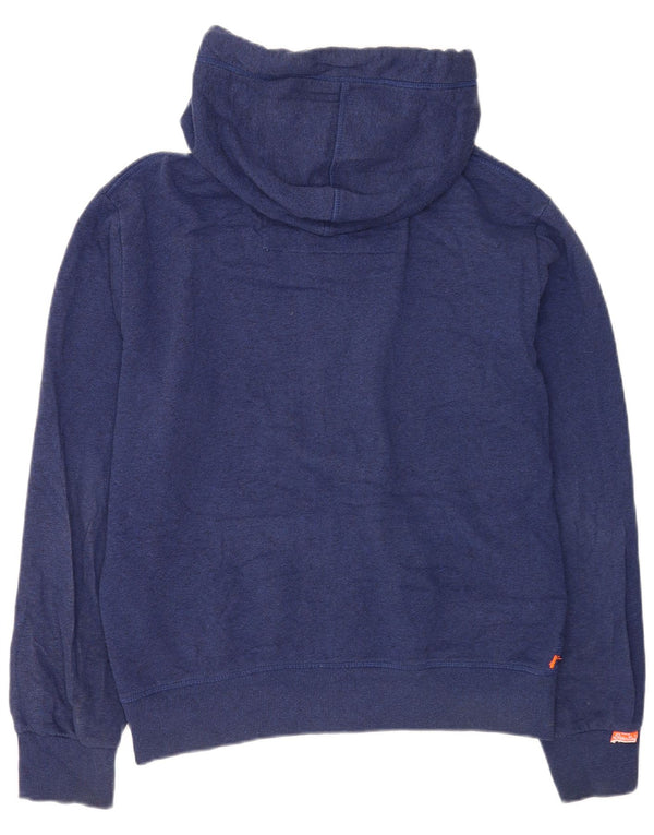 Superdry Herren-Kapuzenpullover mit Reißverschluss, XL, Marineblau, Baumwolle
