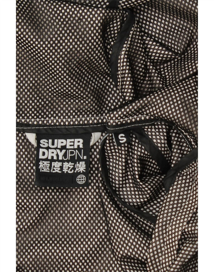 Superdry Herren-Regenjacke mit Kapuze, UK 36, Größe S, Grau