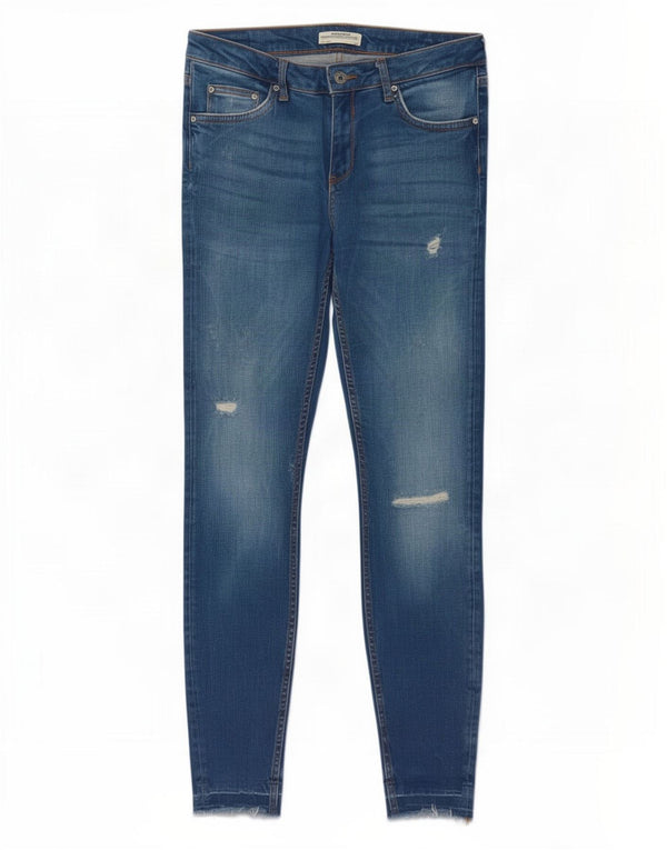 Zara Damen Skinny Jeans EU 40 Medium W30 L28 Blau