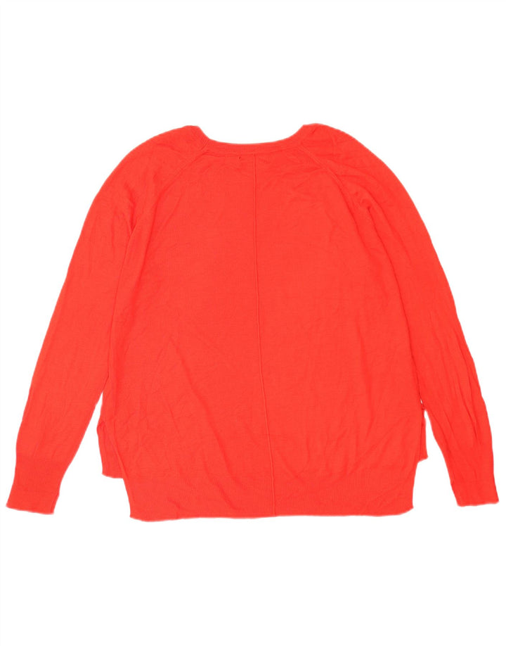 Zara Damen-Pullover mit U-Boot-Ausschnitt, Gr. 14, Mittelrot