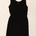 MOSSIMO Womens Sleeveless Basic Dress UK 10 Small Black Rayon Vintage Mossimo and Second-Hand Mossimo from Messina Hembry 